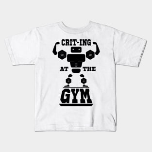 Crit-ing At The Gym Kids T-Shirt